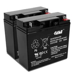 Casil 12V 18Ah Replacement Battery Compatible with Power Patrol SLA1116 Pride Mobility Revo Scooter Go-Go Elite SPSC60 Revo Sport PS-12180 BP17-12 LCRD1217P ES17-1 Pukka Pocket Mini Bike 2 Pack