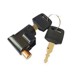 Generic Ebike Battery Lock, Electric Bike Battery Box Safety Lock, Portable Outdoor Cycling Electrombile Multiuse Anti-Theft Safety Cylinder with 2 Keys