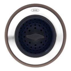 OXO Good Grips 2-in-1 Sink Strainer Stopper, Black