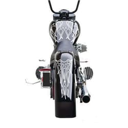 FGD Motorcycle Ghost Flame Set Gas Tank & Fender Decals Stickers (GFFS02) Universal