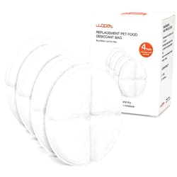 WOPET 4 Pack Pet Food New Desiccant Bag, Keep Cat Food & Dog Food Dry and Fresh Automatic Cat Feeder FT50, FT50D, Used for Pet Food from Moisture