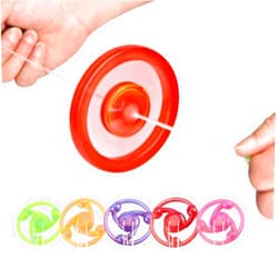 TypoGrove 5Pcs Pull Line Flywheel, Flywheel Spinning Tops, Spinner Fidget Rainbow Lightshow Orbital Flash, Gift Pull in Wheel Colorful Glow Novelty Spinning Tops，Spinning Light Up Flashing Tops