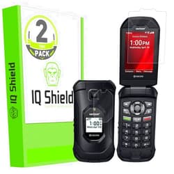 IQShield Screen Protector Compatible with Kyocera Dura XV Extreme E4810 (Verizon) (2-Pack) Anti-Bubble Clear TPU Film