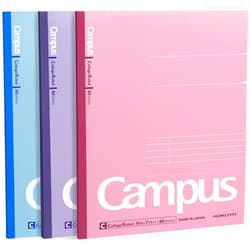 KOKUYO Composition Notebooks, 3 Pack Campus 9-3/4