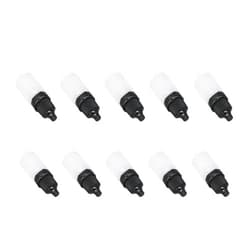 Othmro 0.2oz PE Lab Eye Plastic Dropper Bottles 10pcs, 5ml Squeezable Eye Liquid Dropper Thin Mouth Via of Liquid Sample Seal Storage Bottle with Childproof Black Cap