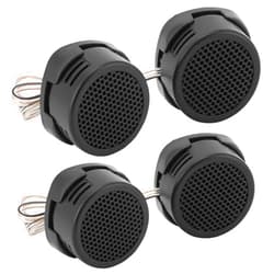 QWORK 2 Pairs High-Power Neodymium Silk Dome Tweeter Set - 500W, 4 Ohm, Super High Frequency,-for Mini Car Audio Systems