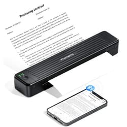 Phomemo Portable Printers Wireless for Travel, P831 Bluetooth Thermal Transfer Printer Support 8.5