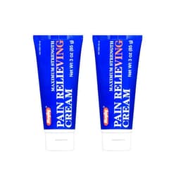 RUGBY LABORATORIES Rugby Maximum Strength Pain Relieving Cream - Made with Menthol and Methyl Salicylate - Offers Temporary Joint and Muscle Soreness Relief - 3 Oz. (2 Pack)