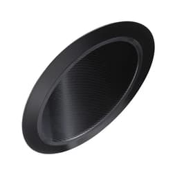 Juno Lighting 604B-BL 6-Inch Super Slope Downlight Black Baffle, Black Trim