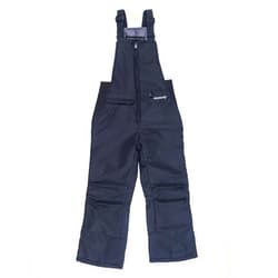 SkiGear Kids Insulated Snow Bib Overalls, Black, Medium