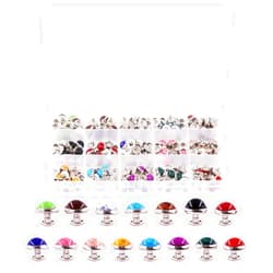 Rustark 150 Sets Turquoise Rapid Rivets 15 Colors Double Cap Spots Studs Button Metal Stud Eyelets Repair Fasteners Snap Buttons for DIY Leather-Craft Bag Shoes Bracelet Dog Collar (10MM)