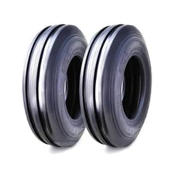 SUPERGUIDER Heavy Duty 7.50-16 Rib Implement Tire F-2 Pattern 8 Ply Set 2-16002