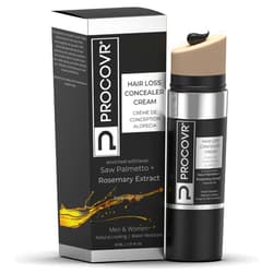 PROCOVR Hair Loss Concealer Cream - The ORIGINAL Thinning & Balding Hairline Enhancer, Hair Mascara for Natural Coverage & Thicker Appearance (Smoke Black FBA)
