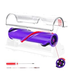 WYWY.Wide Roller Brush Bar and Foot Window Set Replacement for Dyson V8 SV10 Animal Absolute series 967483-01 967483-03 Vacuum Parts - Upgrade Quick Release Direct Drive Motorhead to Anti-Tangle Comb Head