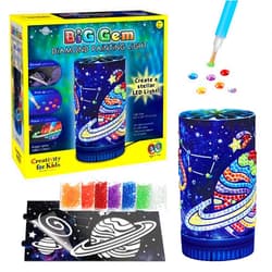 Creativity for Kids Big Gem Diamond Painting Light - Create Your Own DIY Night Light, Diamond Arts and Crafts Kit for Kids Ages 6-8+