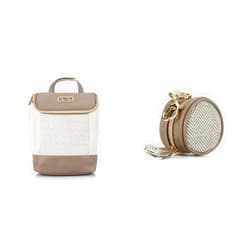 Itzy Ritzy Insulated Bottle Bag – Keeps Bottles Warm or Cool & Pacifier Case with Clip – Pacifier Charm Pod