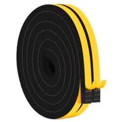 Trisiki Weatherproof Window Insulation Weather Stripping, Closed Cell Insulation Tape, Soundproof Door Weather Stripping Seal Strip, Adhesive Foam Tape, Dustproof, Air-Tight (1/2 in x 1/2 in x 26Ft)