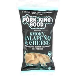 Generic P.ork King Good Smoky Jalapeno Cheese Pork Rinds 1.75 oz (Pack of 12)