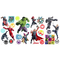 RoomMates RMK4289SCS Peel and Stick, 26 Wall Decals, red, Green, Blue, Black, Purple, Yellow