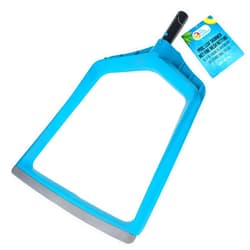 U.S. Pool Supply Pool Skimmer Net - Pool Leaf Skimmer Net, Fine Mesh Netting, Rubber Scoop Edge, Aluminum Pole Handle, Skim Surface Leaves, Leaf - Spa, Hot Tub, Pond Cleaning, Inground, Above Ground
