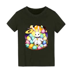 TBUIALL Toddler Girls Happy Easter Outfits Toddler Kids Infant Baby Girl's Rabbit Tee Outfits Baby Bunny