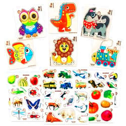 QUOKKA Multipack of 12 Kids Puzzles for Boys and Girls