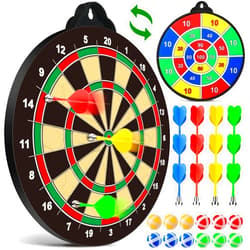 OleFun Dart Board Toys for Boys Age 8-12, 2 in 1 Magnetic & Felt Dartboard, Indoor and Outdoor Game for Kids, Ideal Birthday, for Age 8, 9, 10, 11, 12 Years Old