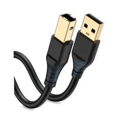 Bordsek HP Printer Cable 10ft, Square USB A to USB B Cable for Printer/Scanner Epson, HP, Canon, Brother, Ethernet Print Smoothly Connect to Computer/Laptop/Pc-USB 2.0 Type B Impresora Midi Long Cord, 10Foot