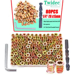Twidec/80PCS 1/4