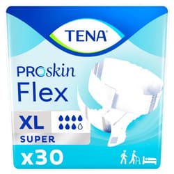 TENA ProSkin Flex Super Belted Undergarment, Incontinence, Disposable, Heavy Absorbency, XL, 30 Count, 30 Packs, 30 Total