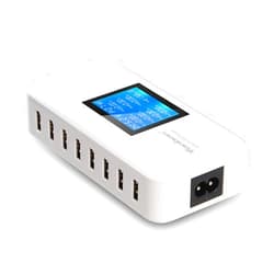 Vanbon 60W 8-Port USB Wall Charger, Multi Port USB Charger Charging Station W/LCD Compatible with Smart Phone, Tablet and Multiple Devices