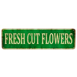 KIOZIY Fresh Cut Flowers Metal Sign, Garden She Shed Farmhouse Signs 4