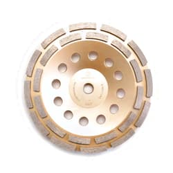 WHIRLWIND USA GSD 7 in. Diamond Grinding Cup Wheel Double Row Standard Higher Diamond Concentration with 5/8-Inch 11mm Thread (7