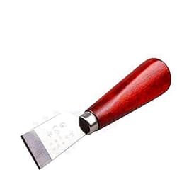 JDYYICZ Leathercraft Stainless Steel Leather Cutting Knife Craft Tool With Wooden Handle