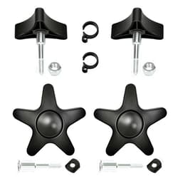 FVRITO Rollator Walker Knob Replacement, Arm Adjustment Handle Knob for Universal Adjustable Height Screw Star Knob for Foldable Rolling Walker Parts Accessories