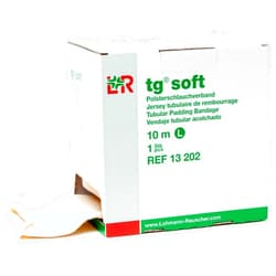 Lohmann & Rauscher Tg Soft Tubular Padding Stockinette, Large, Tubular Compression Bandage for Light and Comfortable Support, Terry Cloth Sleeve for Sensitive Skin, Skin Friendly Stockinette