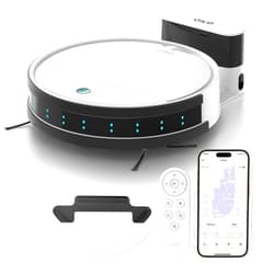 OKP Robot Vacuum Cleaner K5B, Super Thin, Powerful Suction, Cleaning Schedules, Self-Charging, Robotic Vacuums with Wi-Fi/App/Alexa Control, Ideal for Pet Hair Carpets Hard Floors