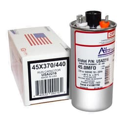 AMRAD ENGINEERING USA2216 Series Round USA-Made Motor Run Capacitor, 45 Mfd, 370/440 Vac-132331