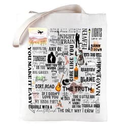 LEVLO Jason Fans Tote Bag Western Country Music Lover Gift Tour Concert Shoulder Bag Singer Album Merchandise