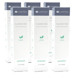 CariFree Fluoride Free Gel (Mint): Nano Hydroxyapatite | Neutralizes pH | Freshens Breath & Moistens Mouth | Dentist Recommended for Oral Care | Toothpaste Replacement (6-Pack)