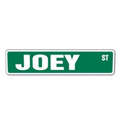 SignMission Joey Street Sign Childrens Name Room Sign | Indoor/Outdoor | 18