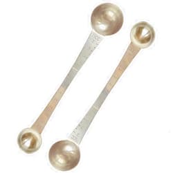 CoaGu Stainless Steel Coffee Scoop Set: 1 Tsp & 1 Tbsp Long-Handle Measuring Spoons with Markings, Perfect for Large Coffee Bags or Baking - 2 Piece Set
