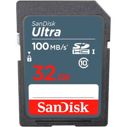 SanDisk 32GB Ultra 100MBs SDHC Memory Card