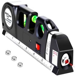 AikTryee Laser Level Line Tool, Multipurpose Laser Level Kit Standard Cross Line Laser leveler Beam Tool with Metric Rulers 8ft/2.5M for Picture Hanging cabinets Tile Walls by AikTryee.