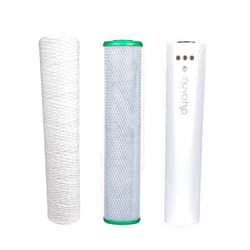 NUVO H2O Manor Trio System Replacement Cartridges, Sediment and Chloramine Filters