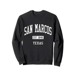 Jim Shorts - San Marcos Texas T-shirts & Tees San Marcos Texas TX JS04 Vintage Athletic Sports Sweatshirt