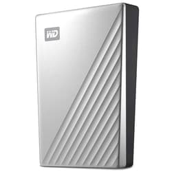 WD Western Digital 4TB My Passport Ultra for Mac Silver Portable External Hard Drive HDD, USB-C and USB 3.1 Compatible - WDBPMV0040BSL-WESN