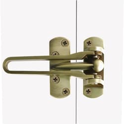 Alise Swing Bar Door Guard,Door Latch Lock for Front Doors and Inside Doors,Door Security Latch for Kids Safety,Hinged Swing-in Doors,Home Security, Hotel Door Latches,Bronze Finished(1 P)