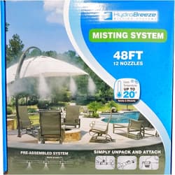 Hydrobreeze Pre-Assembled Misting System 48 Feet 1/4 in Beige Tubing - 12 Nozzles