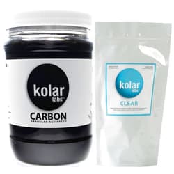 Kolar Labs Crystal Cal Activated Carbon and Clear – Organic Waste Removal Filter Packet, Large